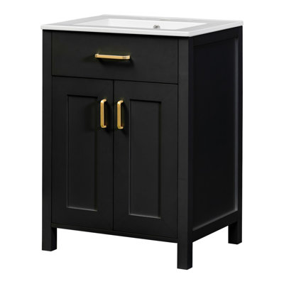 Meuble-lavabo 24 po avec lavabo en céramique