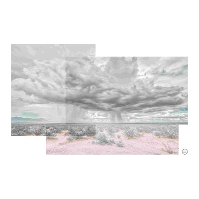 «Storm Collage» par Nathan Larson, ensemble de 3 toiles tendues