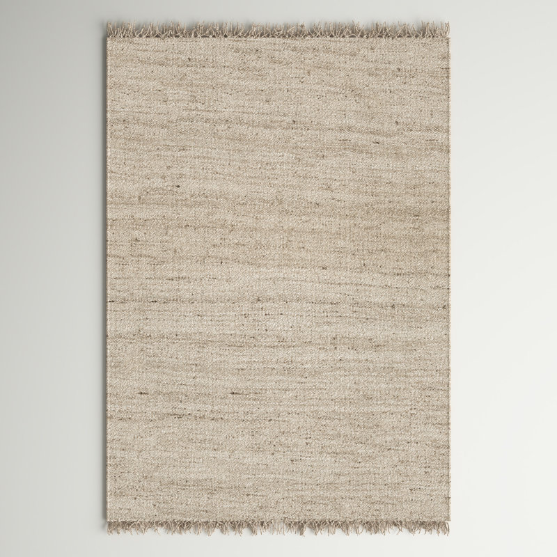 Hartselle Jute Bleached Contemporary Rug, Rectangle 2'3" x 4' 