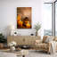 «Zen Stones Massage Spa with Warm Burning Candle», impression verticale sur toile, art mural-124834246-56324663