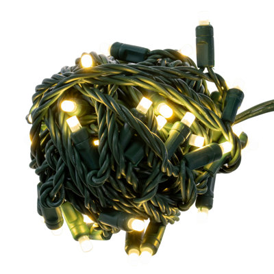 50 Pure Wide Angle Single Mold End-Connecting Coaxial Non-Rectified LED Light Set