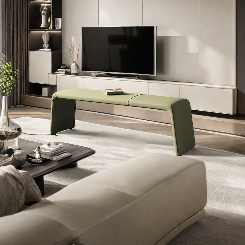 Banc de rangement moderne Modern Minimalist Home, Vert fruit
