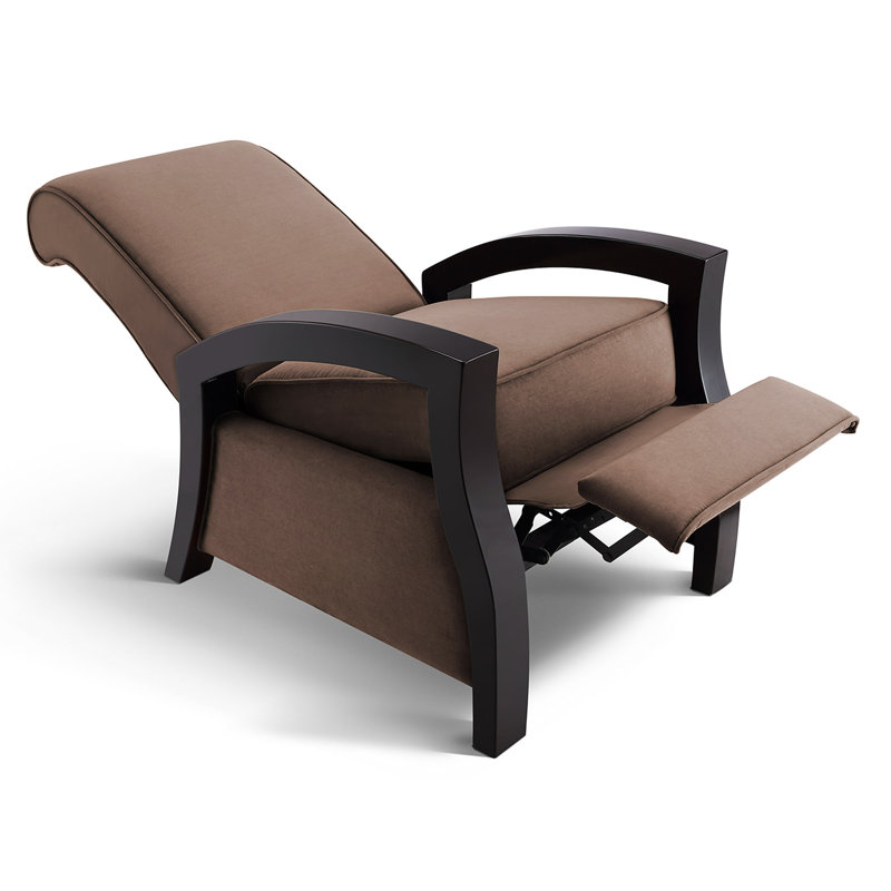 Kuta Upholstered Recliner, Chocolate