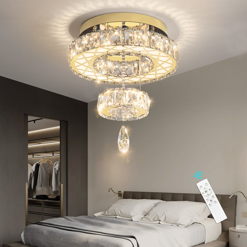 Lustre en cristal Glam, Doré