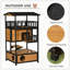Wooden Outdoor Cat House With Asphalt Roof, Escape Doors, And Multi-Level Platforms For Feral And Domestic Cats