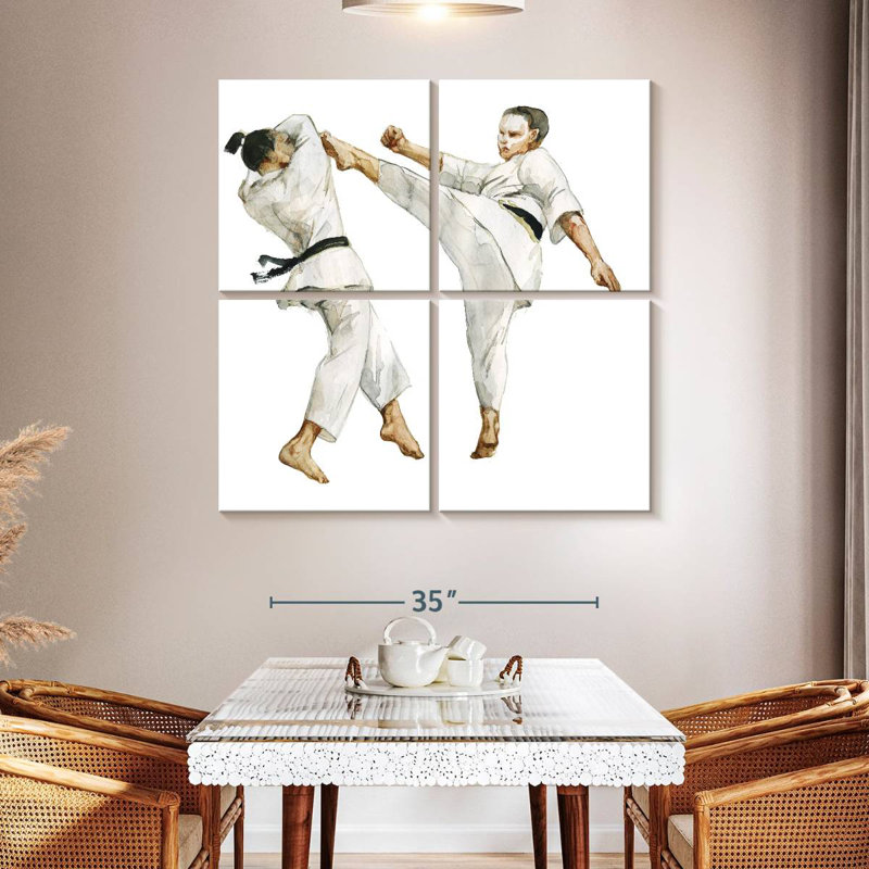 Karate, 45" H x 45" W