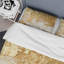 Gentle Abundance Retro Gold Abstract I - Ensemble de housse de couette Abstract - Microfibre de polyester-110398276