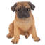 Statue de chiot carlin et partenaire