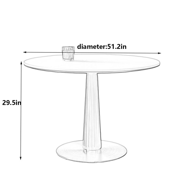 Ola, 29.5" H x 51.2" L x 51.2" W