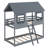 Bunk Bed With Roof, Window, Guardrail, Ladder-2063188065
