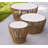 Basket Round Outdoor Coffee Table ,-70344364-70344368