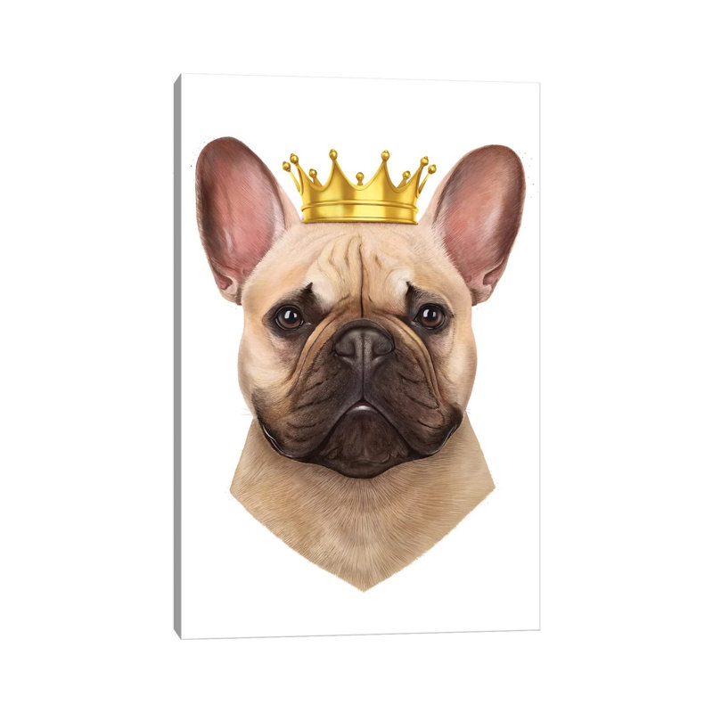 French Bulldog by Valeriya Korenkova - Wrapped Canvas Print, 152.5 cm H x 101.5 cm W