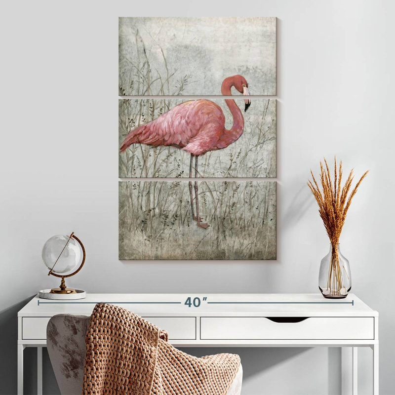 Flamant rose Brampt I, H 32 po x l 20 po