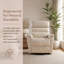 Fauteuil inclinable électrique de luxe avec mousse à mémoire de forme et dessus coussiné de style syrova - Un confort sans effort pour votre salon