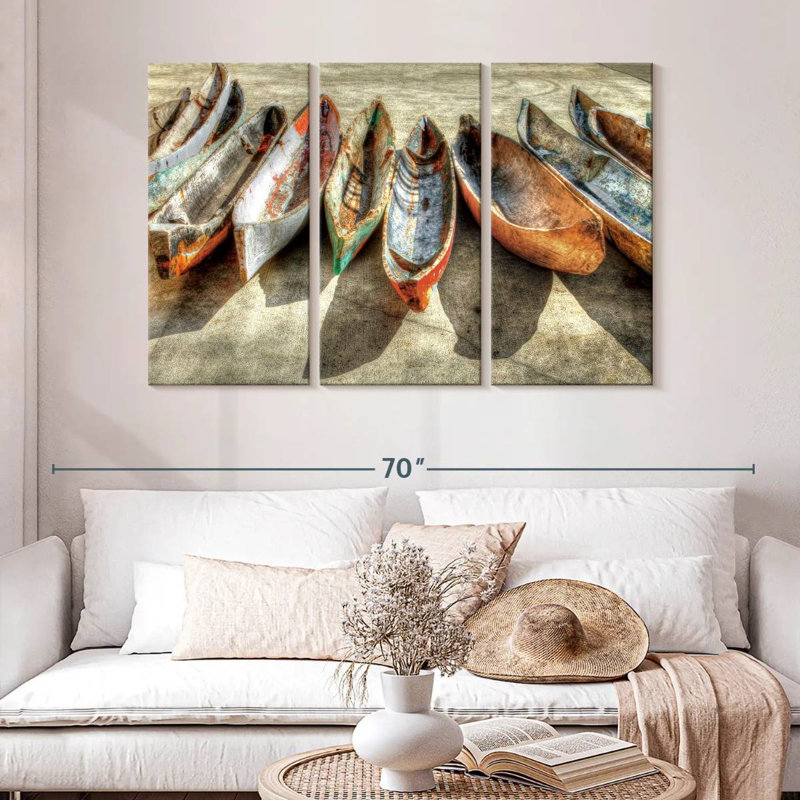 Mehar Canoes, 32" H x 50" W