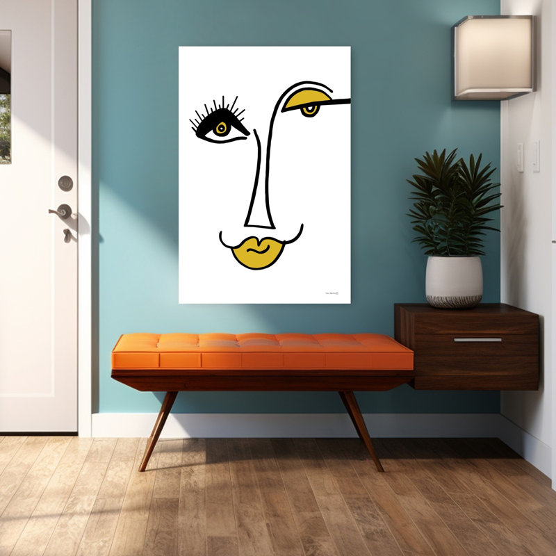 Art contemporain abstrait Pouted, H 48 po x l 32 po