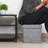 Repose-pieds carré de 11,75 po de large avec rangement