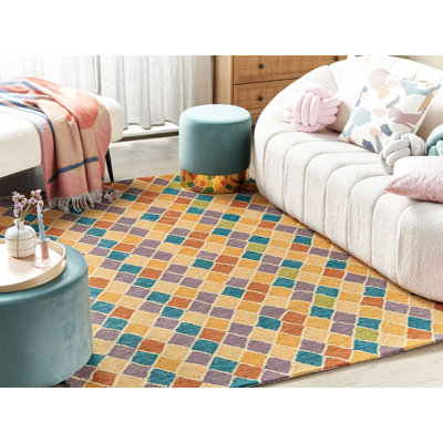 Fournier Geometric Wool Hand Woven Area Rug