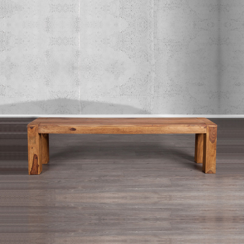 Theda Wood Bench, 45cm H x 140cm W x 35cm D