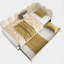 Lit de jour simple avec couchette-291781227