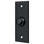 Deltana BBS333U19 Bouton de cloche rectangulaire contemporain en peinture noire