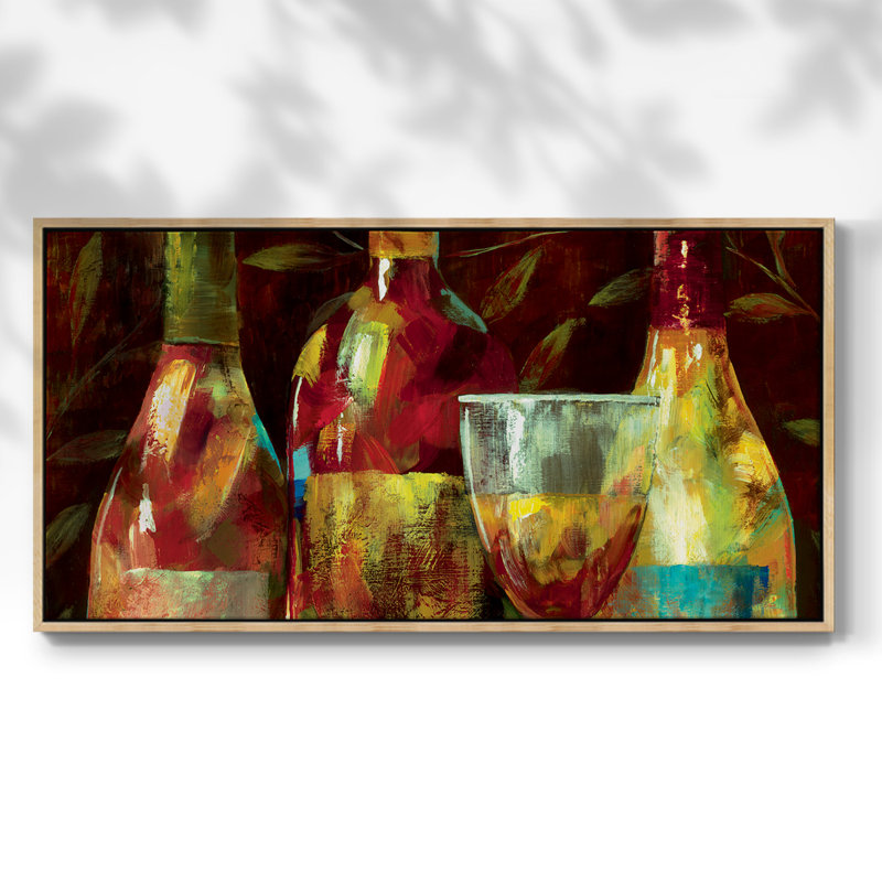 Napa I - Toile tendue avec châssis encadré - Prêt à être accroché, H 17 po x l 33 po, Naturel