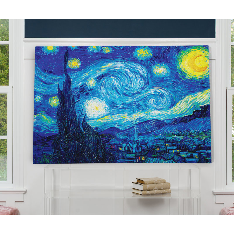 " Starry Night " by Vincent Van Gogh, 36" H x 48" W x 1.5" D