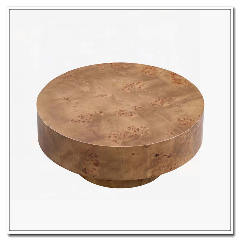 Table basse ronde 31,49 po, Noyer