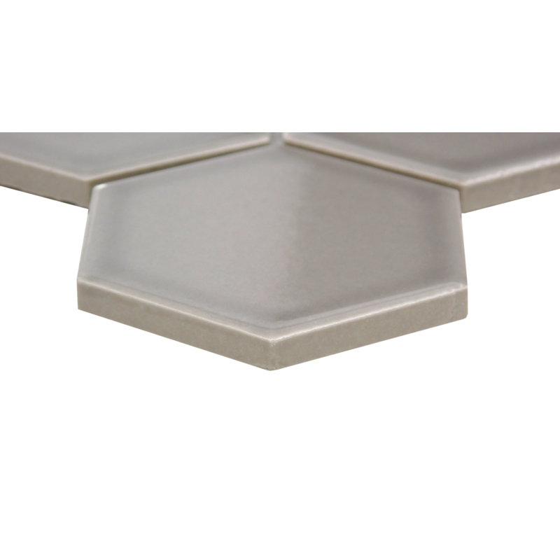 Savvy 11 in. x 12 in. Glossy Porcelain Floor and Wall Tile (14.05 sq. ft./Case), Silver