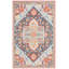 Tapis oriental en laine / coton touffeté à la main Sharl - bleu marine / rouge-1962881258