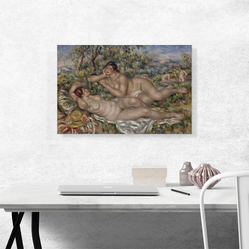 «The Bathers 1919» par Pierre-Auguste Renoir, reproduction d'art sur toile tendue, H 18 po x l 26 po x P 0,75 po