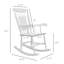 Ensemble de 2 chaises berçantes d'extérieur en bois Outsunny (excluant la table)-1846456098