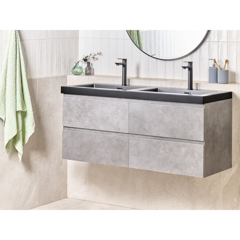 Napa 120mm Double Bathroom Vanity with Basin, Grey