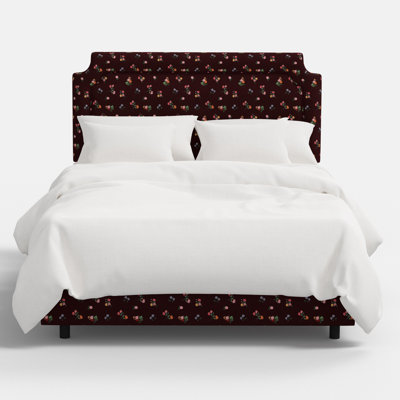 Hampton Bed In Ditsy Dahlia Burgundy