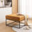 Cattibrie Leather Upholstered Square Ottoman-1863847705