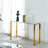 47'' Glass Top Console Table-1185420706