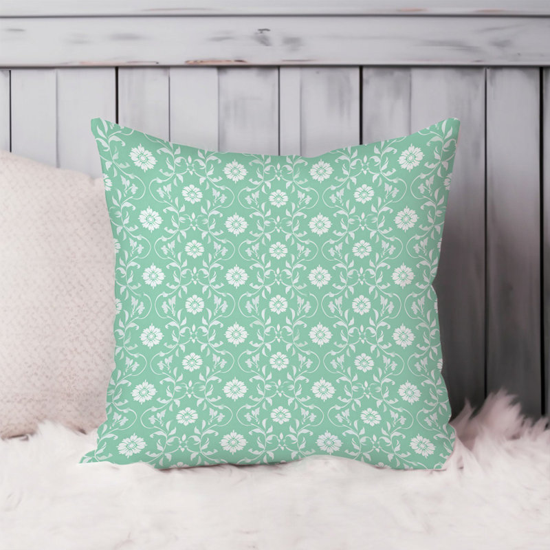 Abstract Mint Pattern I Patterns Modern, 18"H x 18"W