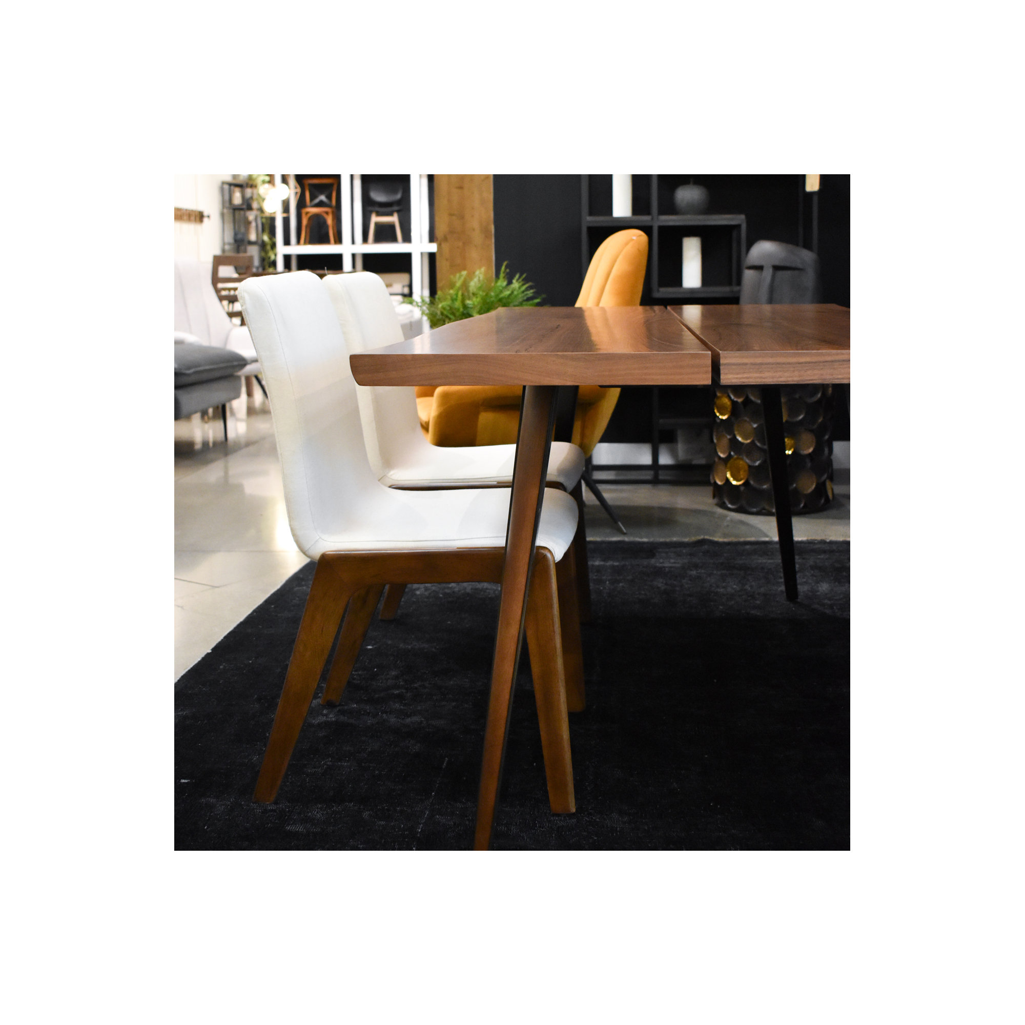 Nelda 18.5" Wide Dining Chair, Cream