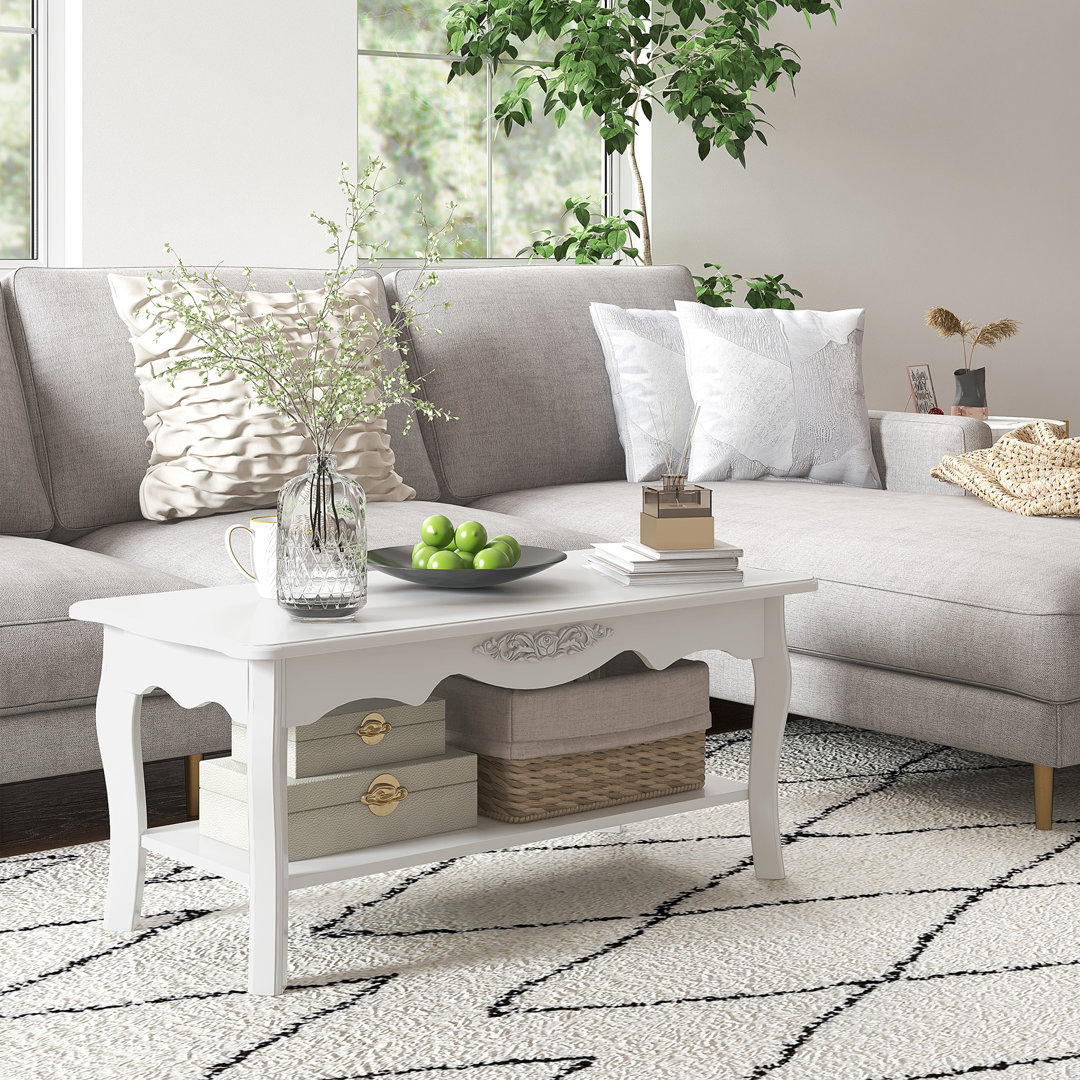 Trestle Coffee Table with Storage
