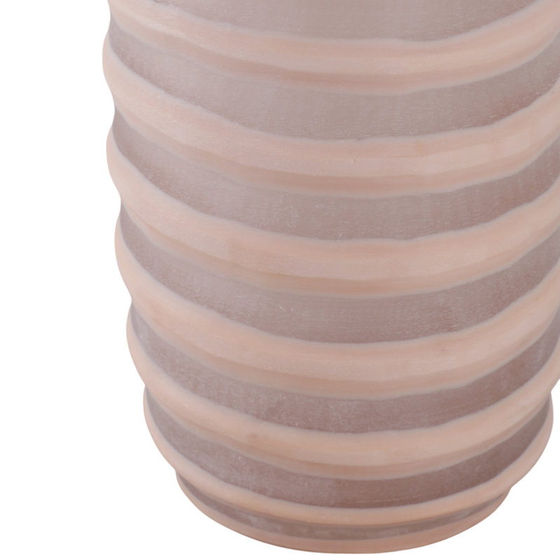 Vase sculpté en verre sculpté Home, H 15,25 po x l 5 po x P 5 po