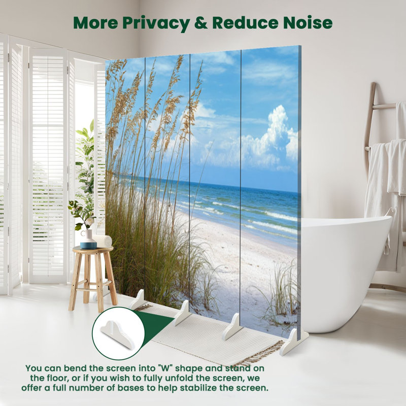 Cloison pliante 4 panneaux à 4 panneaux Royal Beach Florida, 4, H 71 po x l 64 po x P 1 po
