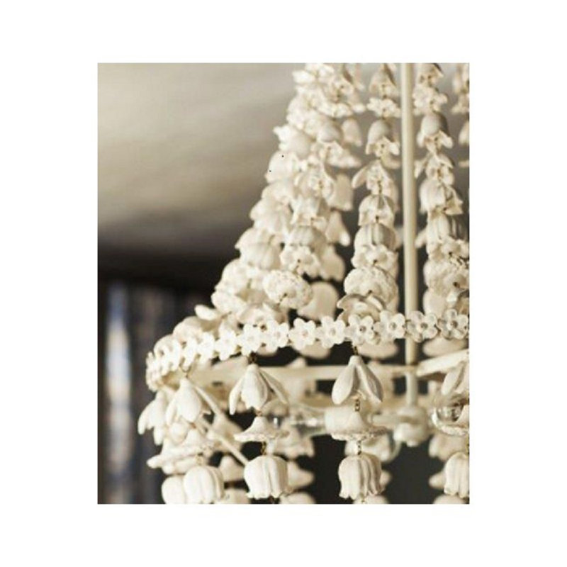 Flower Drop 4-Light Empire Chandelier