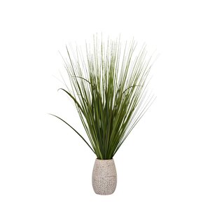 Rosecliff Heights 30'' Faux Foliage Grass in Ceramic Pot & Reviews ...