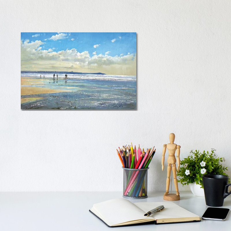 Paddling At The Edge by Timothy Easton - Wrapped Canvas Gallery-Wrapped Canvas Giclée, 20.32 cm H x 30.48 cm W