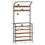 Coat Stand, Coat Rack with Shoe Storage and Adjustable Shelves, FreeStanding Metal Coat Hall Tree with 9 Hooks, 5 Shelves for Hallway, Living Room, Bedroom, Office-2084939494