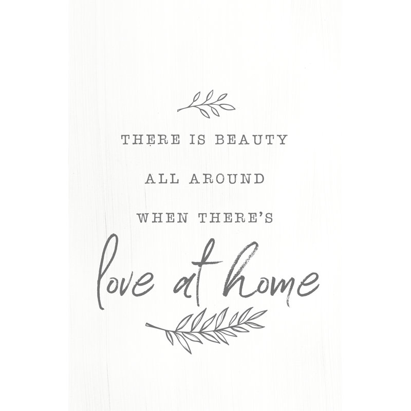 Love At Home - Wrapped Canvas Print, 76cm H x 51cm W x 3.8cm D