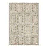 Scandinavian Hand Knotted Wool Geometric Area Rug