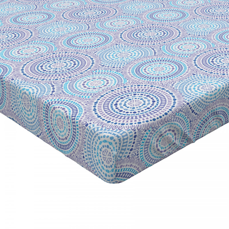 Microfiber Geometric Fitted Sheet, Twin XL Fitted Sheet