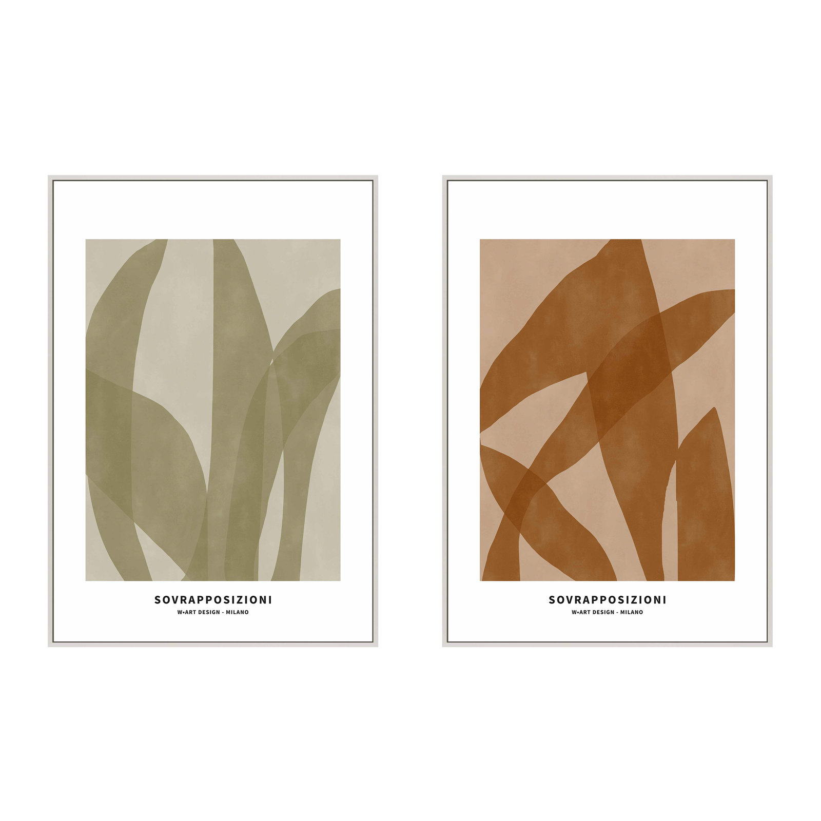 Zabini "Marine Flora 3 and 4" 2-Piece Print Set, 25" H x 17.5" W x 1.25" D, White