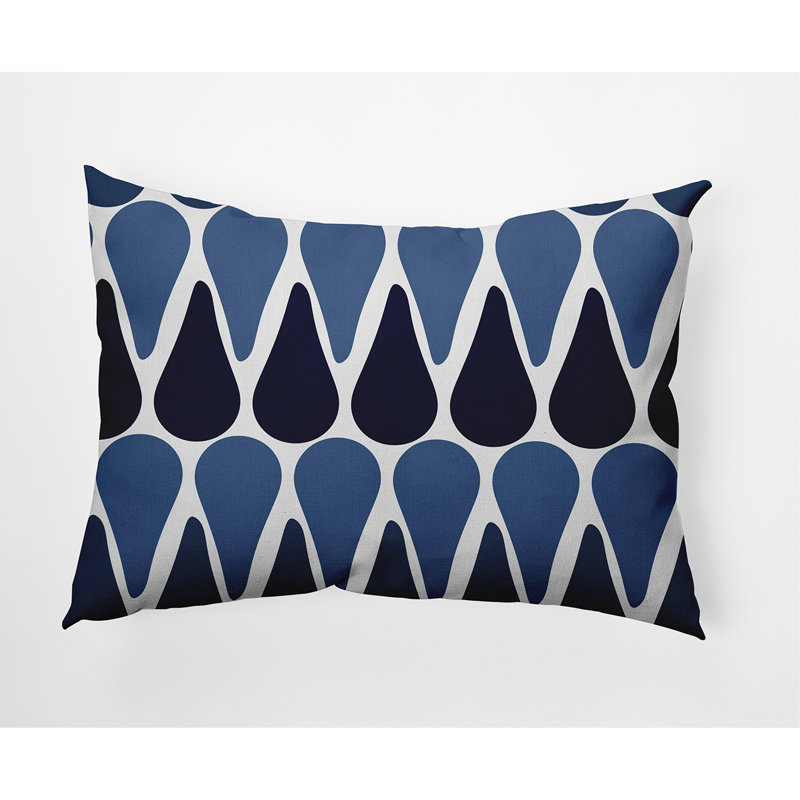  Watermelon Seeds Outdoor Rectangular Pillow Cover & Insert, Blue